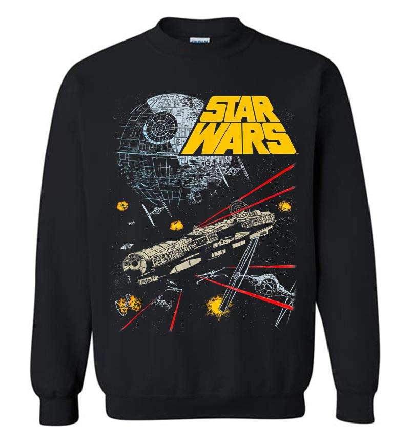 Star Wars Millennium Falcon Battle Graphic Sweatshirt