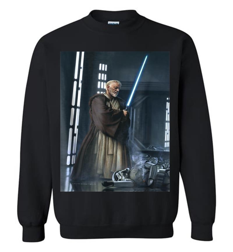 Star Wars Obi-Wan Kenobi Lightsaber Picture Graphic Sweatshirt