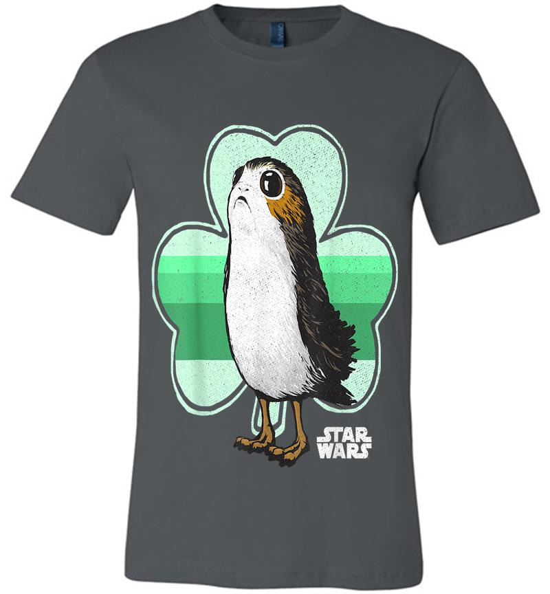 Star Wars Porg Clover Saint Patrick'S Day Graphic Premium T-Shirt