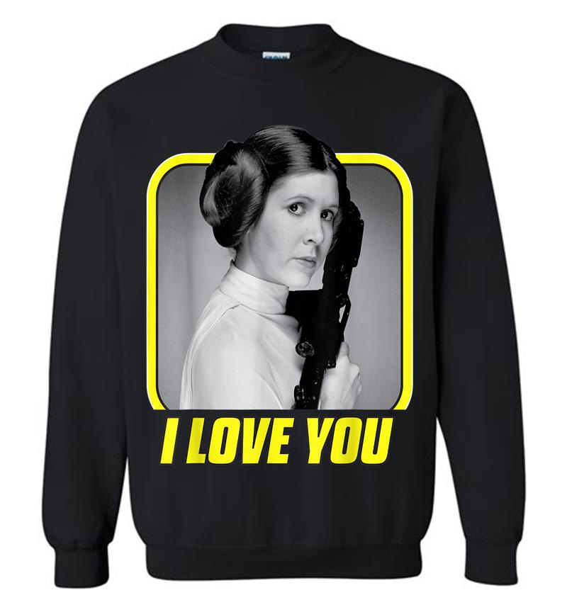 Star Wars Princess Leia I Love You Valentine'S Day Sweatshirt