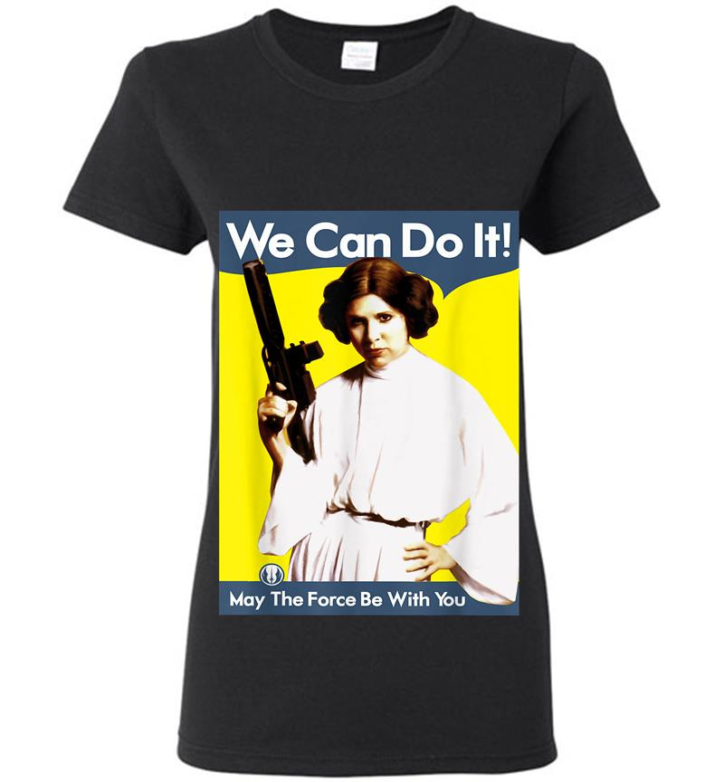 Star Wars Princess Leia We Can Do It! Poster Graphic Womens T-Shirt