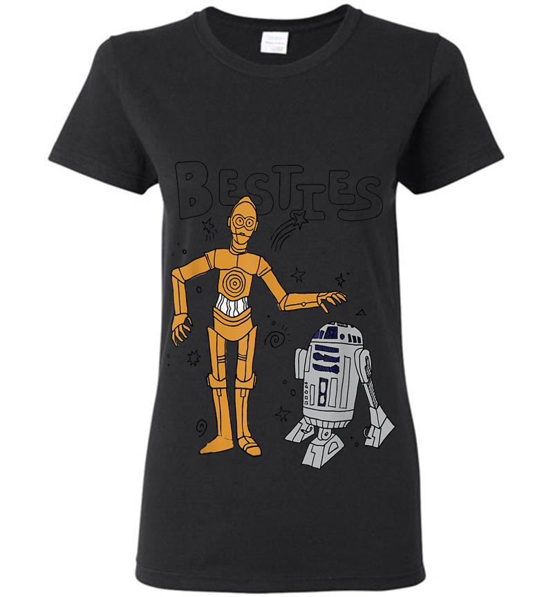Star Wars R2-D2 And C-3Po Besties Womens T-Shirt