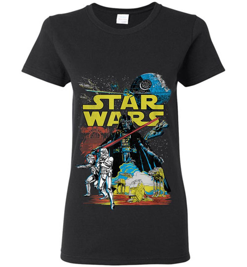 Star Wars Rebel Classic Poster Womens T-Shirt