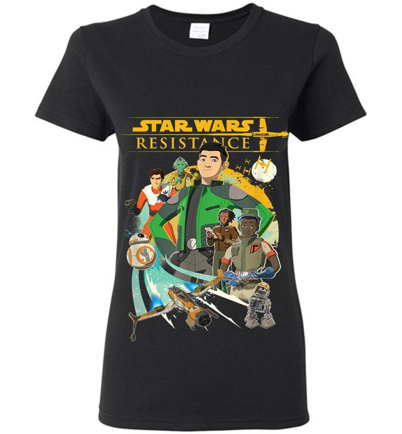 Star Wars Resistance Kaz And Crew Womens T-Shirt