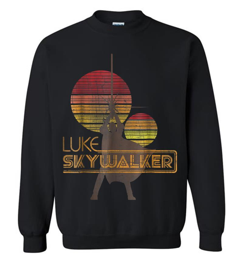 Star Wars Retro Luke Skywalker Silhouette Suns Sweatshirt