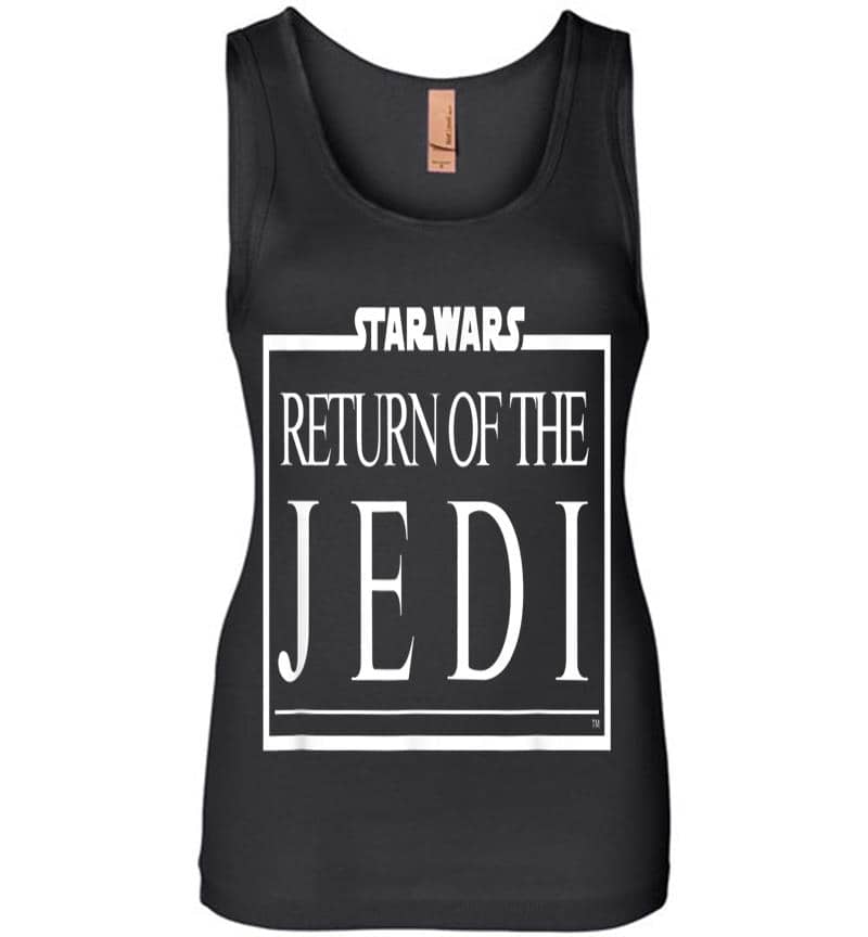 Star Wars Return Of The Jedi Movie Logo Womens Jersey Tank Top