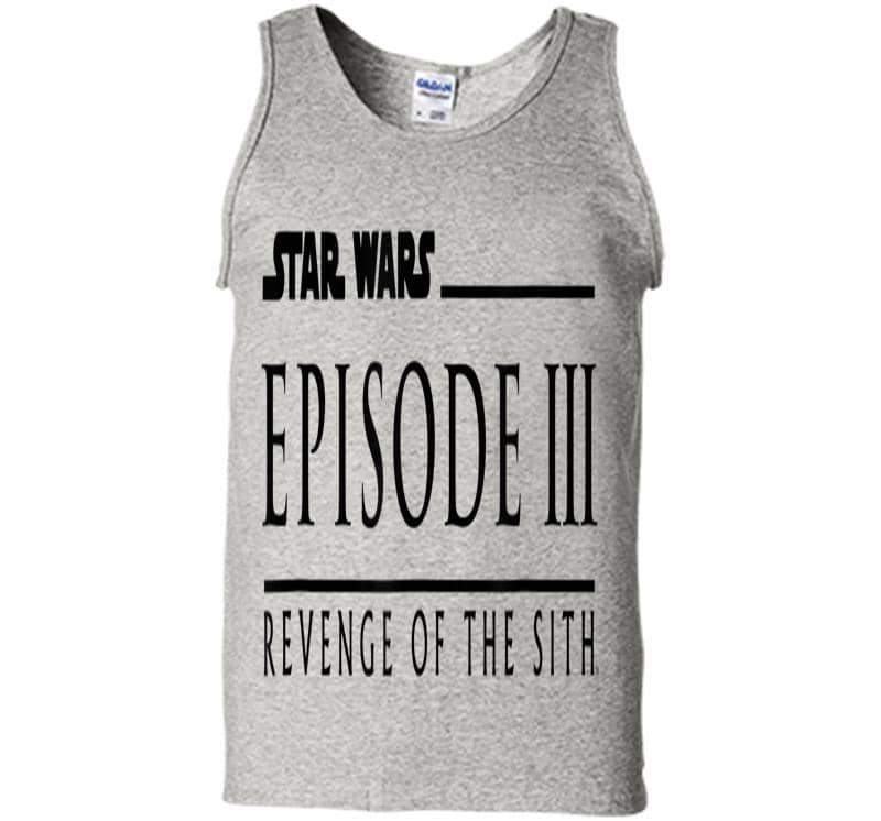Star Wars Revenge Of The Sith Episode 3 Movie Logo Mens Tank Top