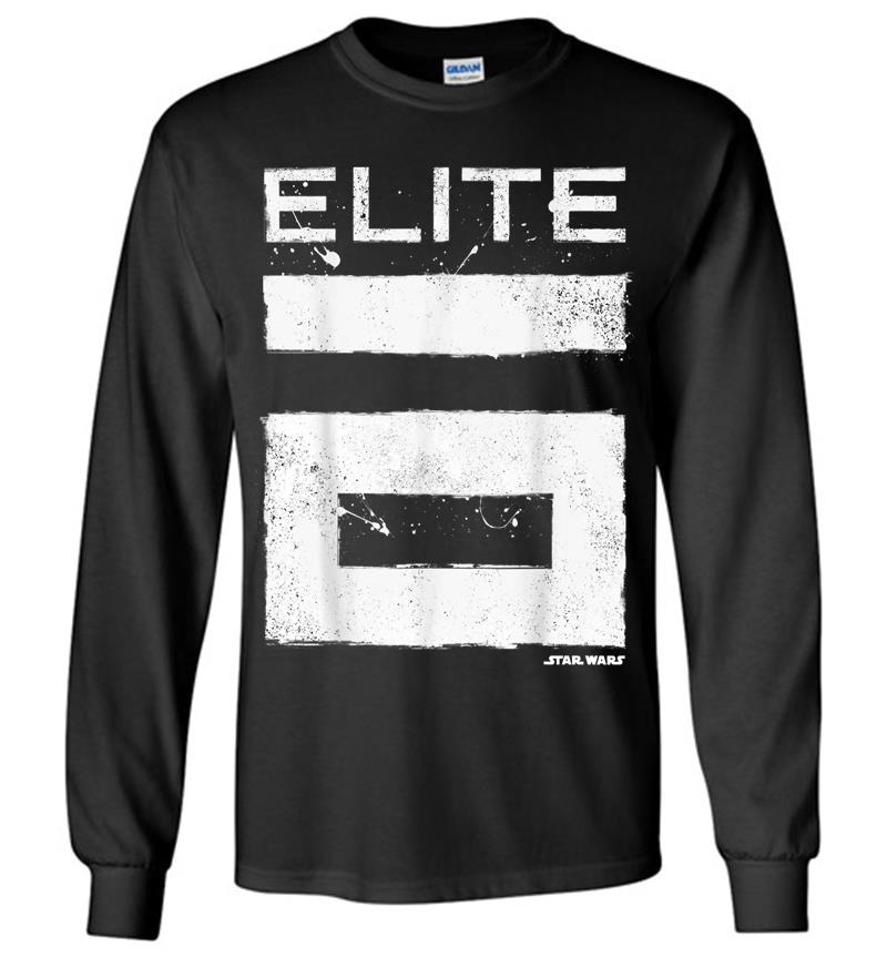 Star Wars Rogue One Elite 6 Grunge Logo Graphic Long Sleeve T-Shirt