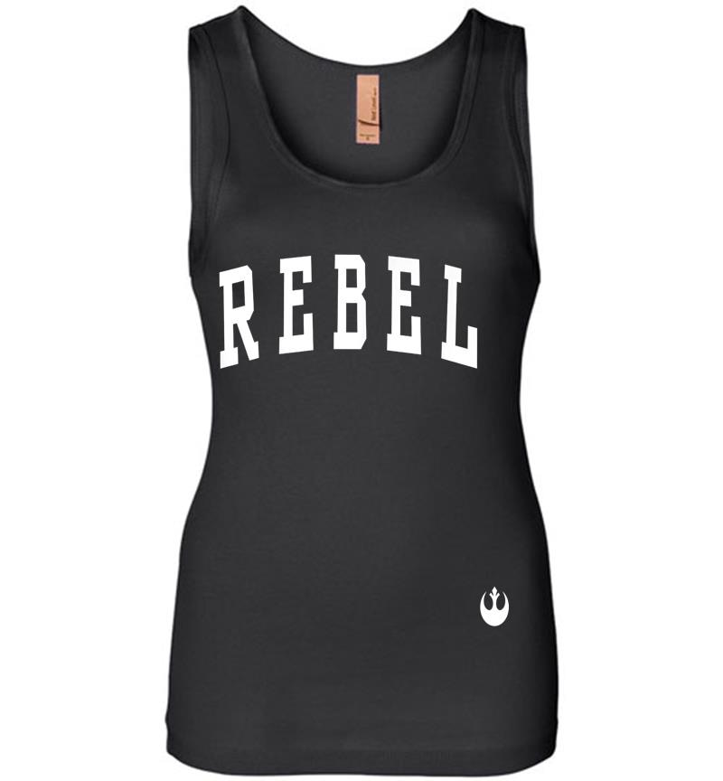 Star Wars Simple Rebel Crest Logo Womens Jersey Tank Top