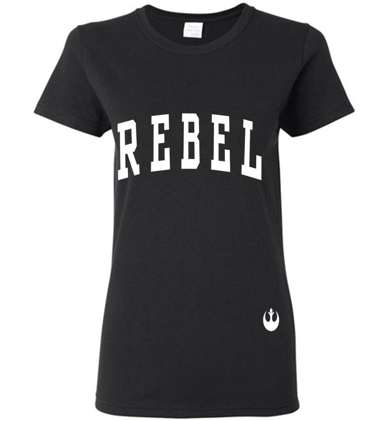 Star Wars Simple Rebel Crest Logo Womens T-Shirt