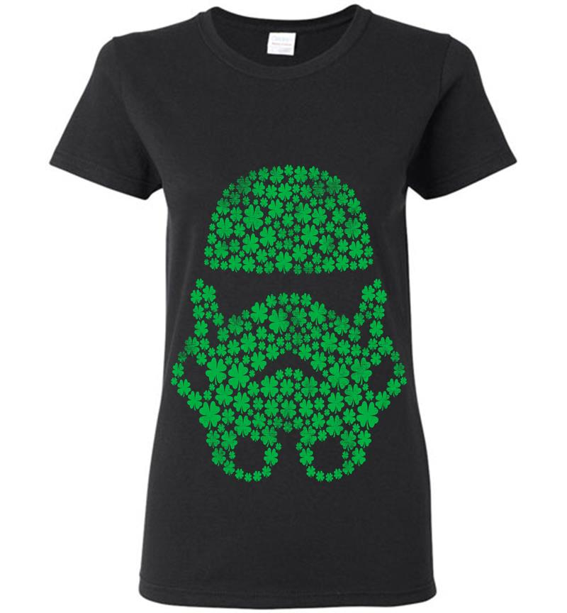 Star Wars Stormtrooper Clovers St. Patrick'S Graphic Womens T-Shirt