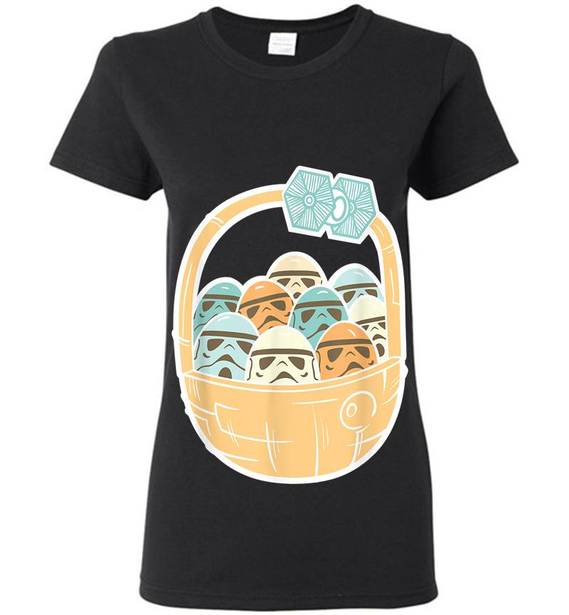 Star Wars Stormtrooper Easter Basket Tie Fighter Womens T-Shirt