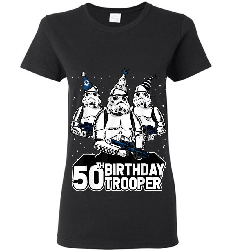 Star Wars Stormtrooper Party Hats Trio 50Th Birthday Trooper Womens T-Shirt
