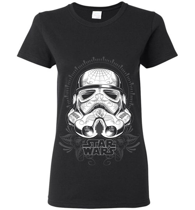 Star Wars Tattoo Stormtrooper Helmet Graphic Womens T-Shirt