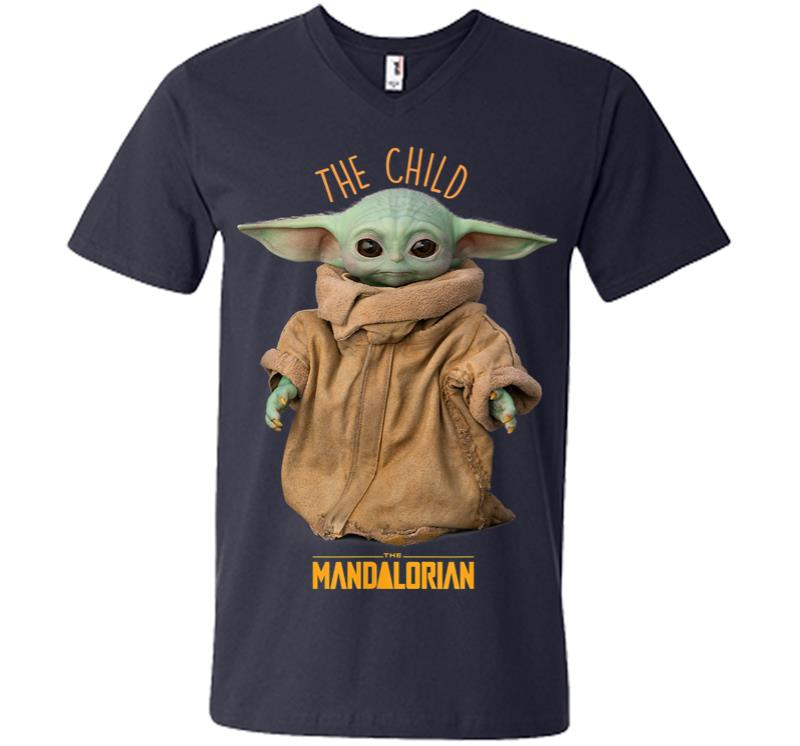 Inktee Store - Star Wars The Mandalorian The Child Cute V-Neck T-Shirt Image
