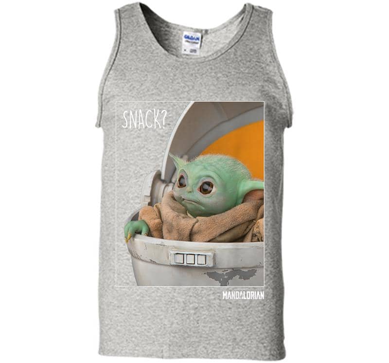 Star Wars The Mandalorian The Child Snack Time Mens Tank Top