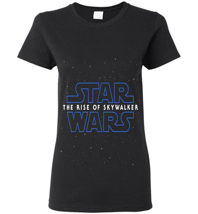 Star Wars The Rise Of Skywalker Episode 9 Movie Space Logo Womens T-Shirt