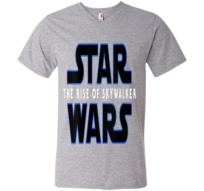 Inktee Store - Star Wars The Rise Of Skywalker Movie Logo C1 V-Neck V-Neck T-Shirt Image