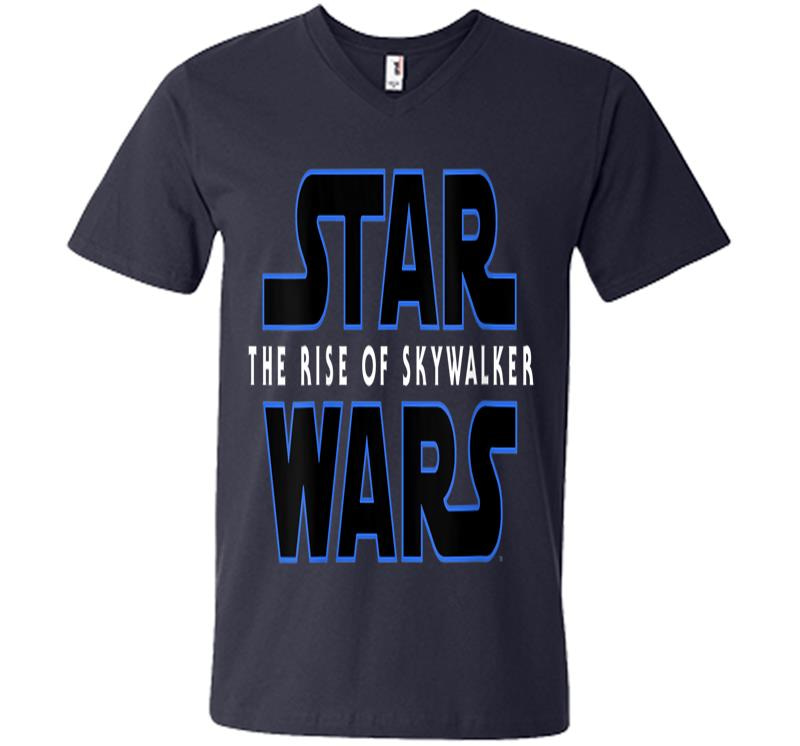 Inktee Store - Star Wars The Rise Of Skywalker Movie Logo C1 V-Neck V-Neck T-Shirt Image
