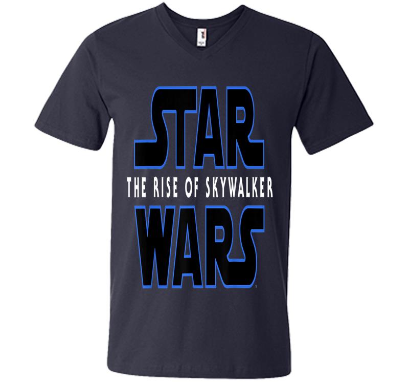 Inktee Store - Star Wars The Rise Of Skywalker Movie Logo C3 V-Neck T-Shirt Image