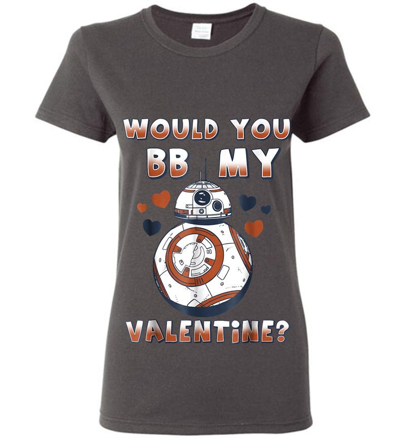 Inktee Store - Star Wars Valentine'S Day Would You Bb Mine Graphic Womens T-Shirt Image