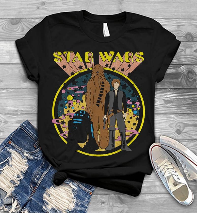 Star Wars Vintage Psych Rebels Mens T-Shirt