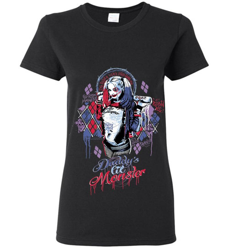 Suicide Squad Harley Quinn Bad Girl Womens T-Shirt