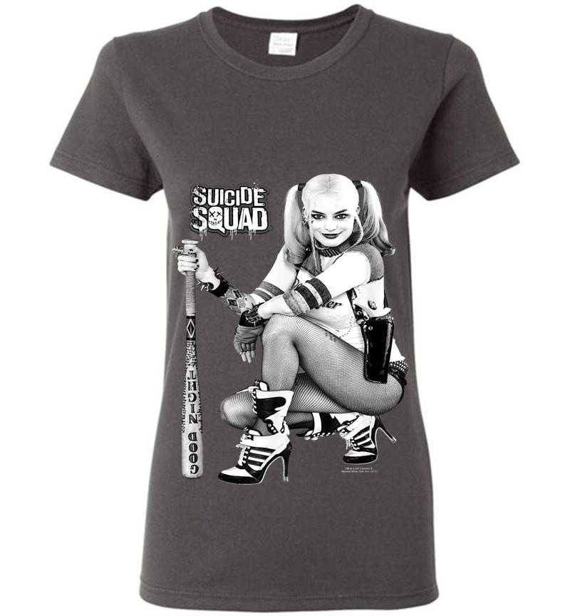Inktee Store - Suicide Squad Harley Quinn Kneel Womens T-Shirt Image