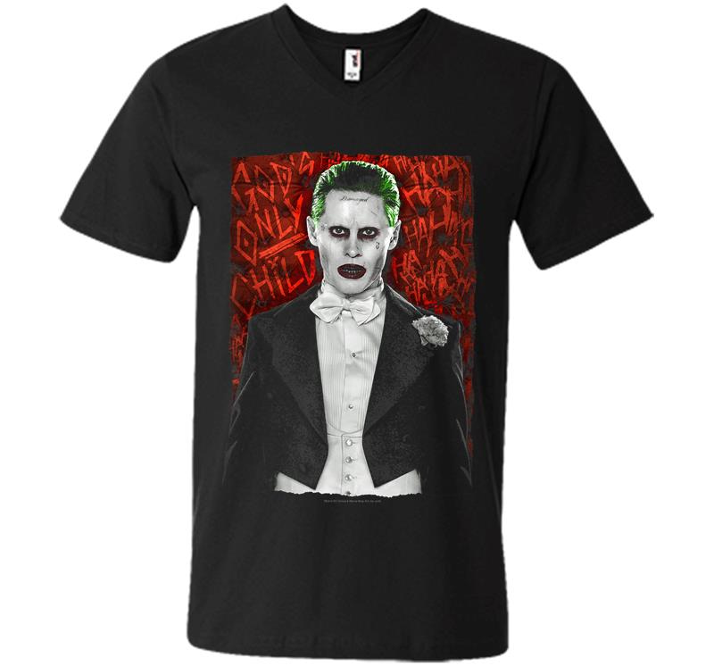 Suicide Squad Joker Dressed To Kill V-Neck T-Shirt