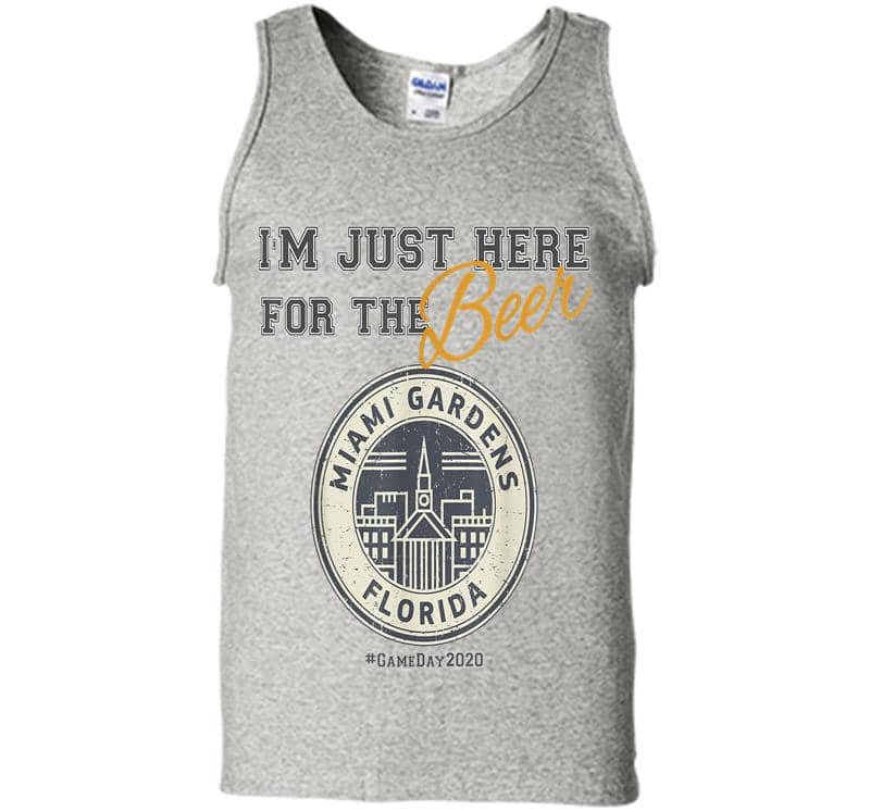 Super Game Bowl 2020 I'M Just Here For The Beer Mens Tank Top