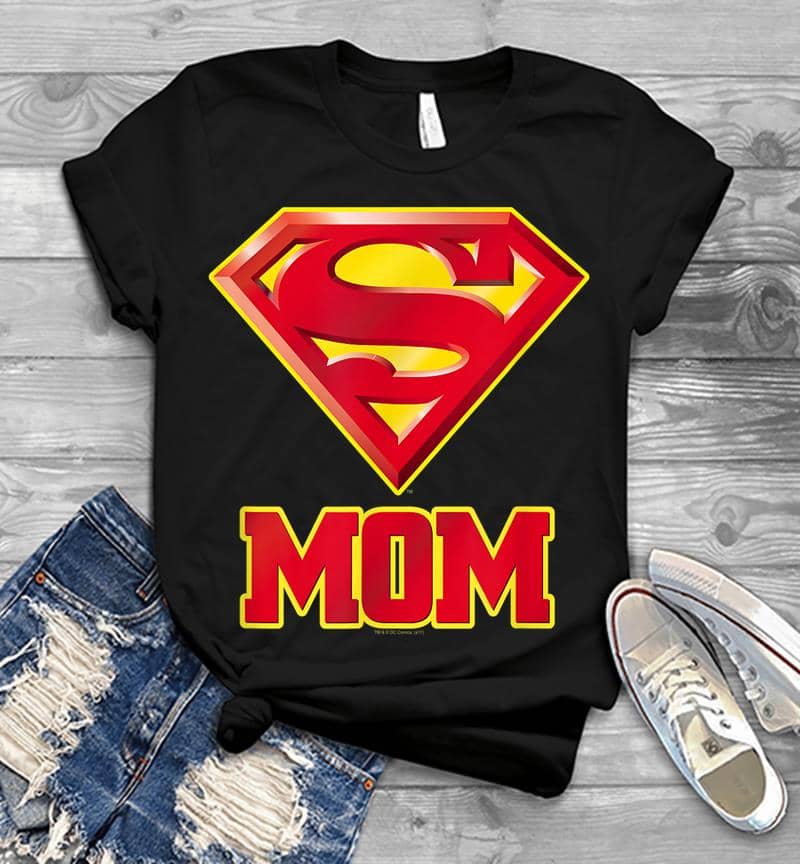 Superman Super Mom Mens T-shirt