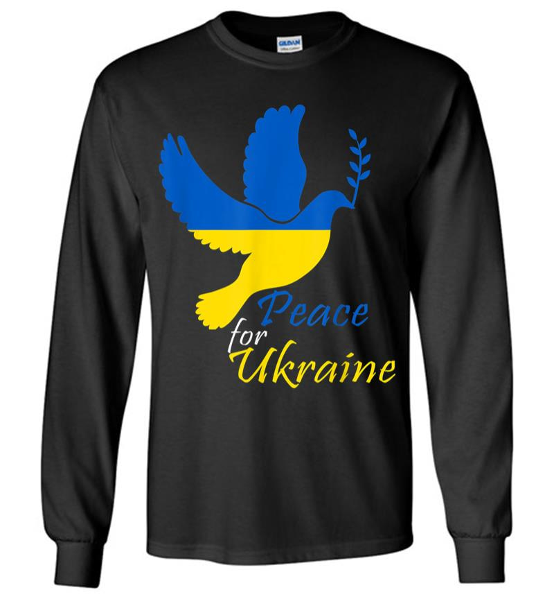 Support Ukraine I Stand With Ukraine Flag Free Ukraine Long Sleeve T-Shirt