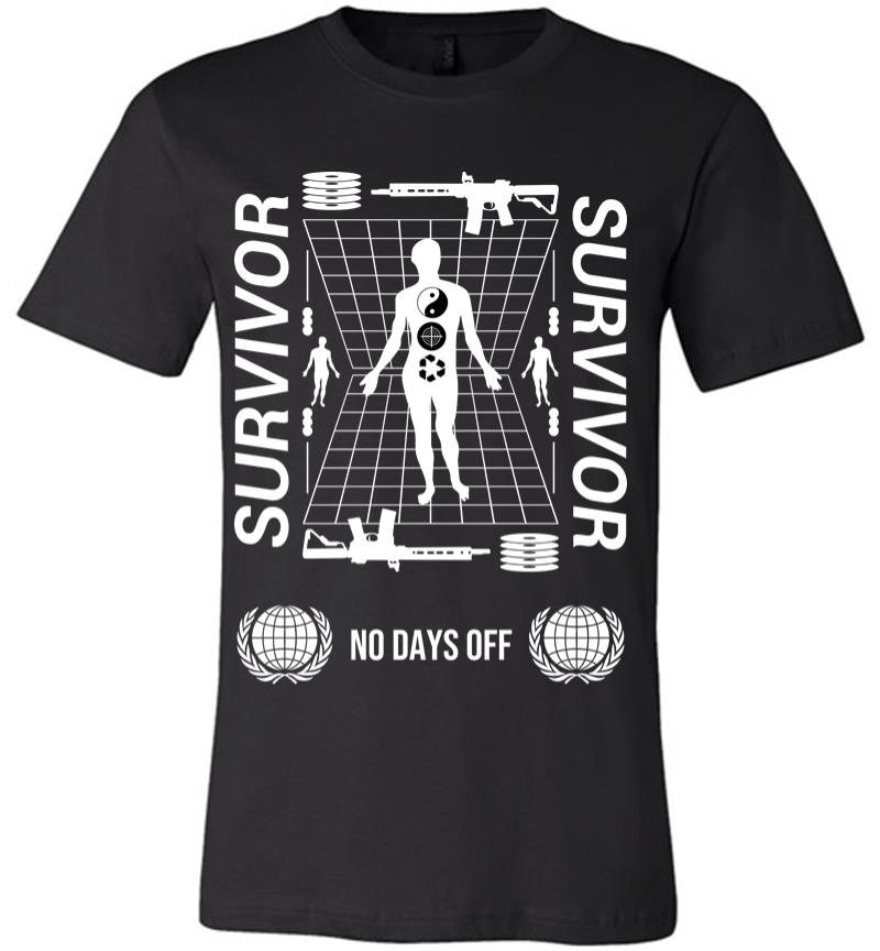 Survivor No Days Off Premium T-Shirt