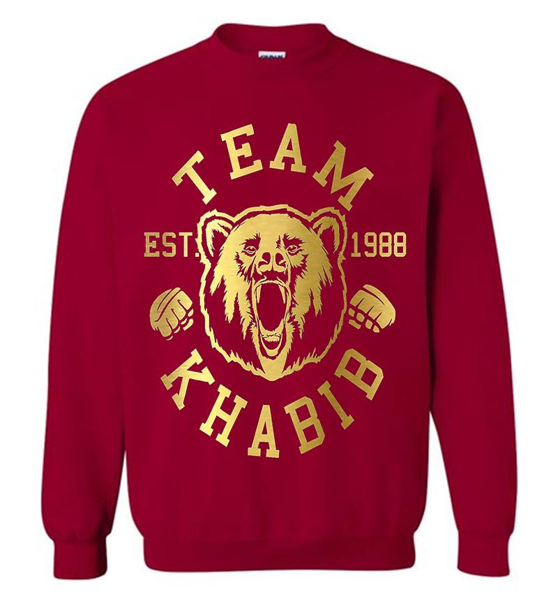 Inktee Store - Team Khabib Bear Khabib Nurmagomedov Merch Sweatshirt Image