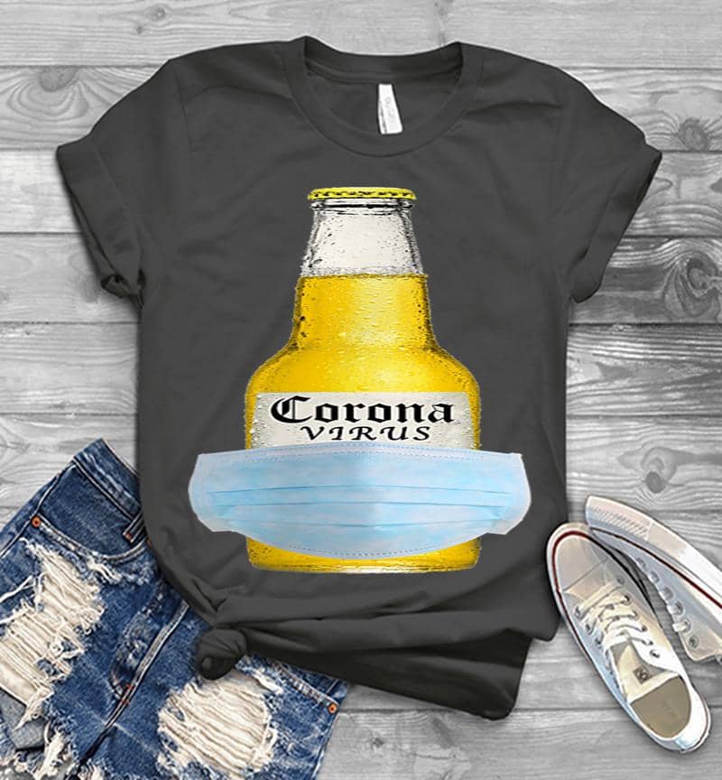 Inktee Store - The Coronavirus Beer - Corona Beer Virus Mens T-Shirt Image