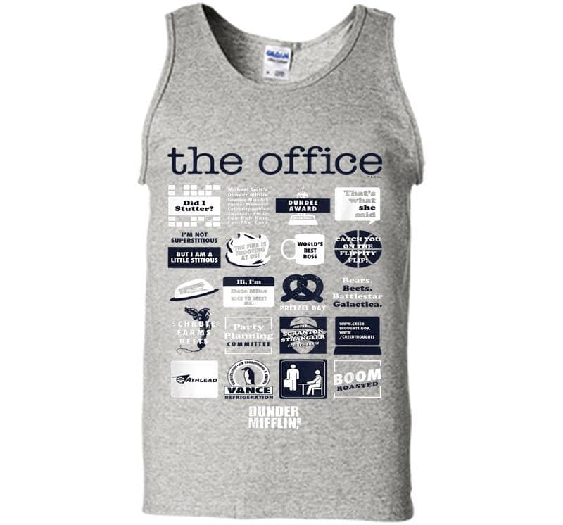 The Office Quote Mash-Up Funny - Official Mens Tank Top
