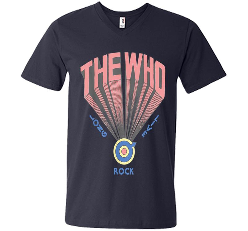 Inktee Store - The Who Official Long Live Rock Retro V-Neck T-Shirt Image
