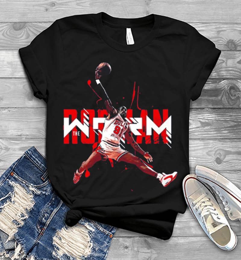 The Worm Dennis Rodman Chicago Bulls Mens T-Shirt