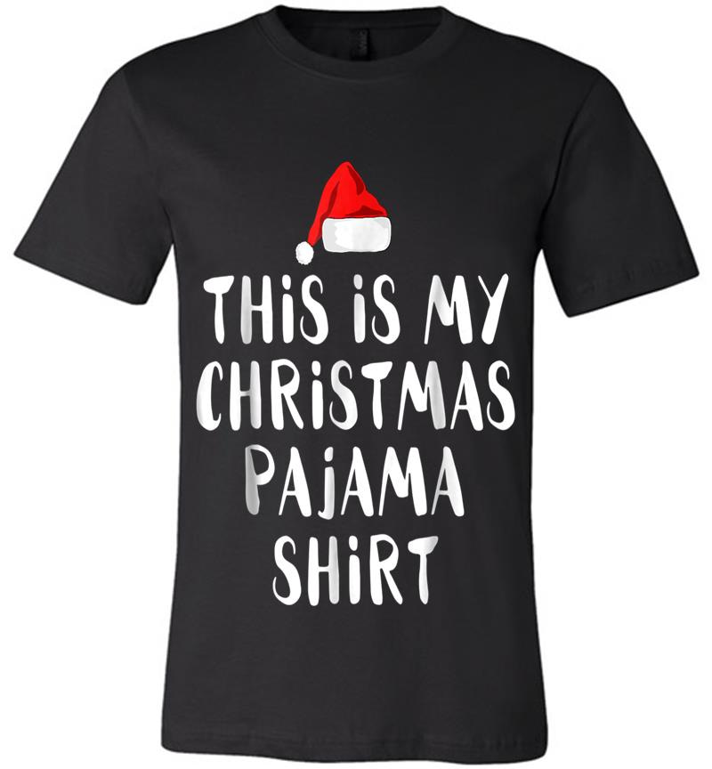 Inktee Store - This Is My Christmas Pajama Funny Christmas Premium T-Shirt Image