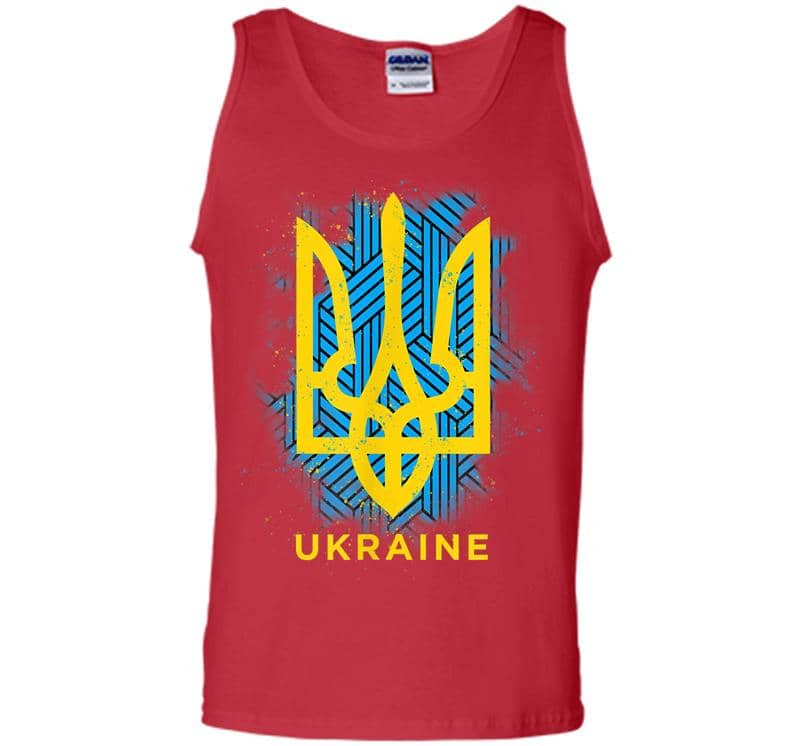 Inktee Store - Ukraine Flag Symbol Men Tank Top Image
