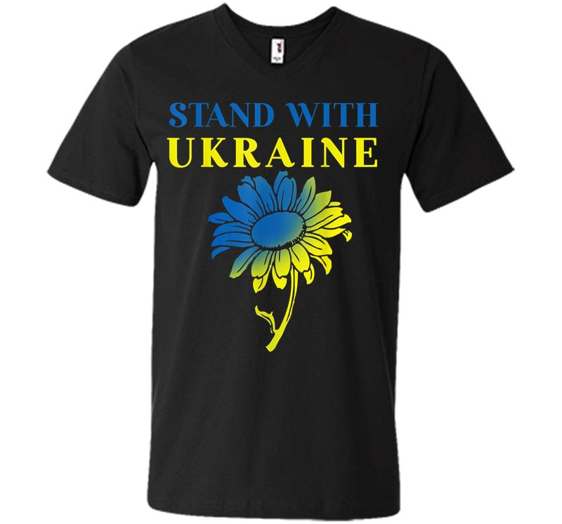 Ukraine Sunflower V-Neck T-Shirt