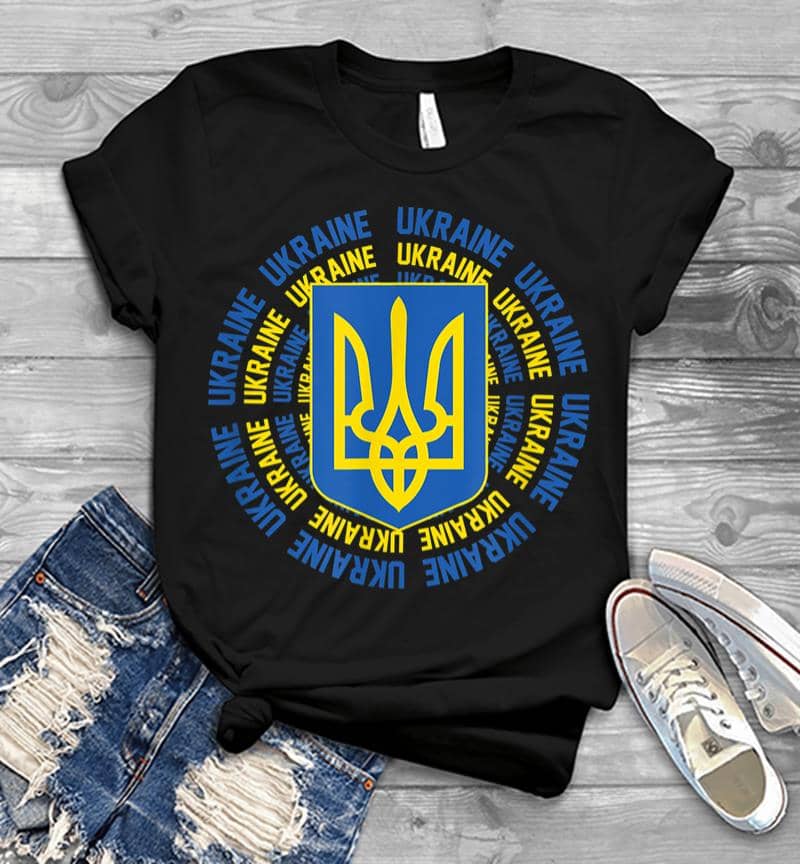 Ukrainian Flag Vintage Heritage Men T-Shirt