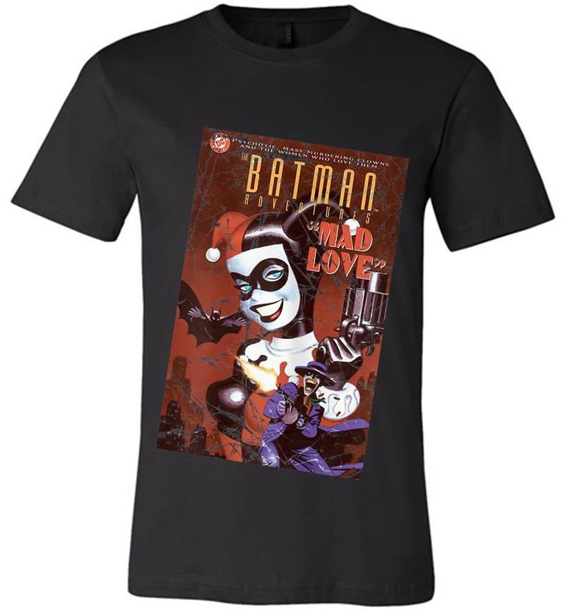 Inktee Store - Us Dc Harley Quinn Cover Mad Love Premium T-Shirt Image