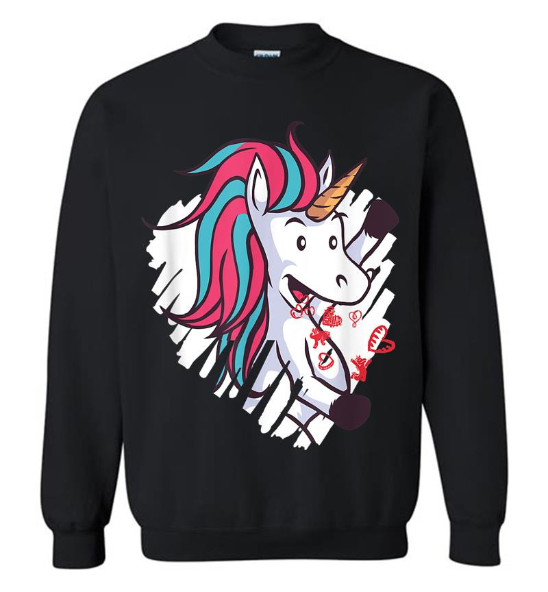 Valentine'S Day Unicorn Sweatshirt