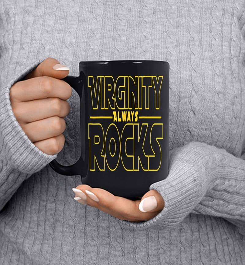 Virginity Always Rocks No Sex Nerd Pullover Mug