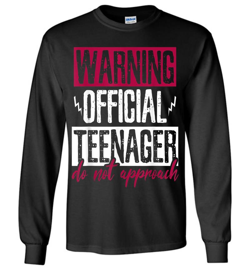 Warning Official Nager 13 Years Old Long Sleeve T-Shirt