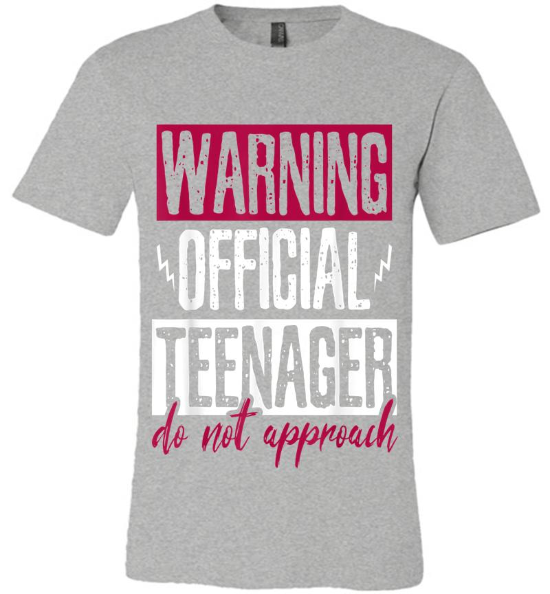 Inktee Store - Warning Official Nager 13 Years Old Premium T-Shirt Image