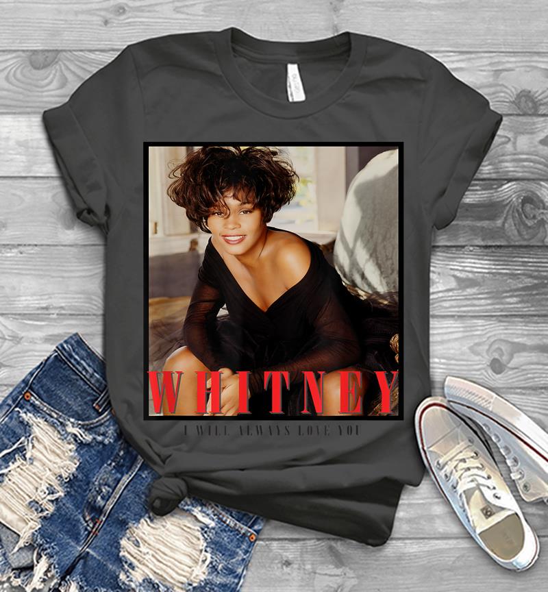 Inktee Store - Whitney Houston Official Always Love You Portrait Mens T-Shirt Image