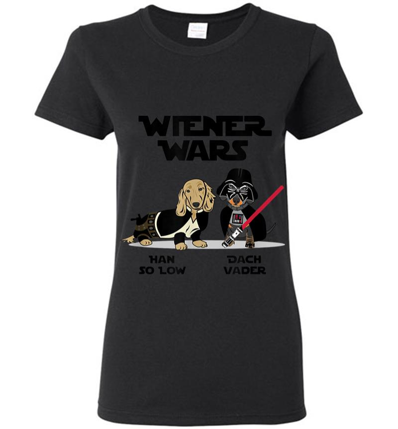 Wiener Wars Funny Dachshund Women T-Shirt