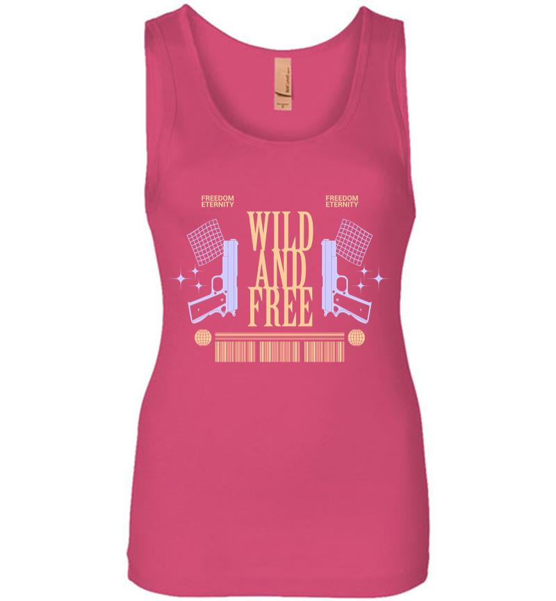 Inktee Store - Wild And Free Women Jersey Tank Top Image